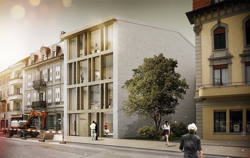 Projet finaliste au concours Rue de la gare 45 à Payerne