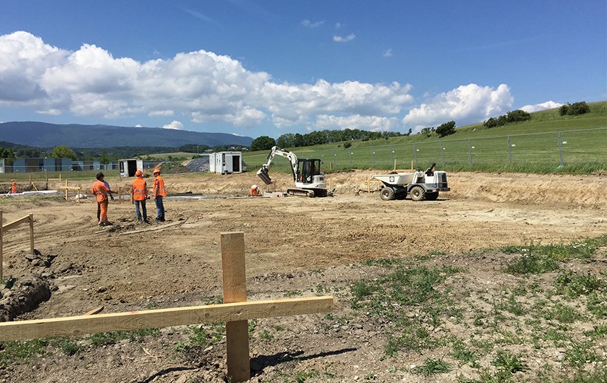 Début de chantier à l’institution de Lavigny