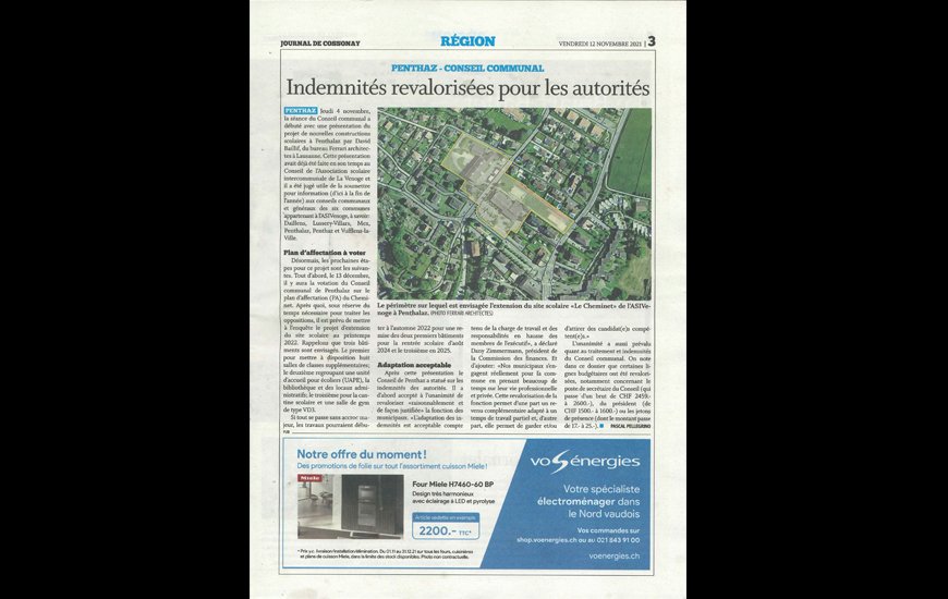 Le journal de Cossonay